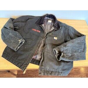 Vintage Carhartt J01-BLk Blanket Lined Jacket Mens Size 46 Reg w/ProVac Logo